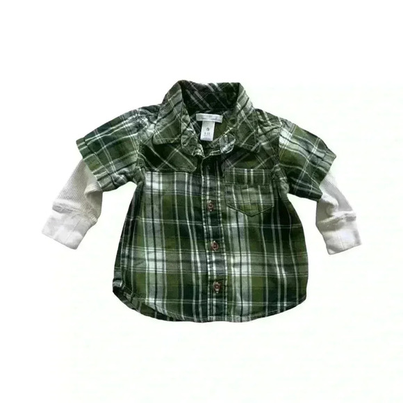 Old Navy Layered Shirt 6/12M - Picture 1 of 3